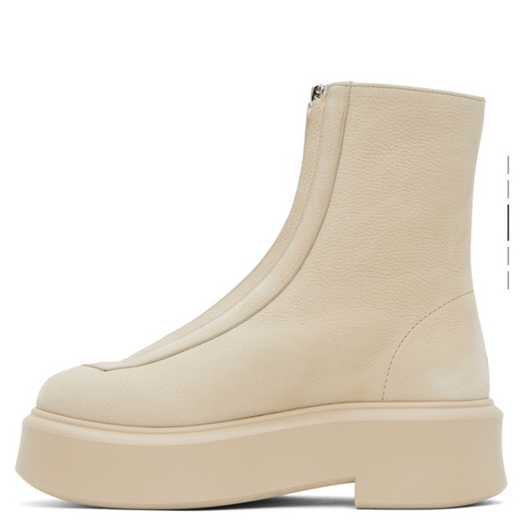 The Row Beige Platform Heeled Boots - Picture 4 of 4